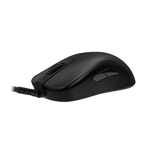 ZOWIE S1-C Mouse da gaming simmetrico per eSport,Peso ridotto,Cavo in paracord e rotella a 24 step per maggior personalizzazione,Senza driver,Finitura nero opaco,Dimensione Medio - Mouse gaming - Immagine 3