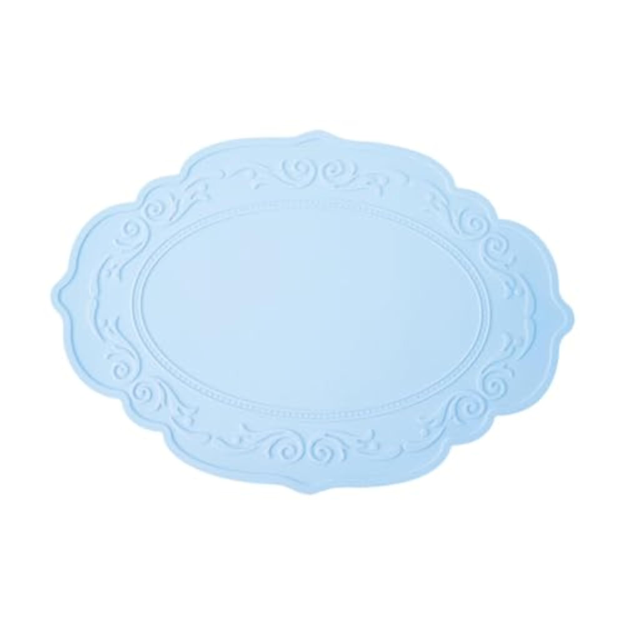 Portable Blue Oilproof Dining Table Placemat