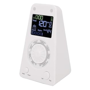 [VERSATILE RHYTHM SELECTION] Switch effortlessly between ten beat tones for engaging practice sessions. [UNIVERSAL INSTRUMENT COMPATIBILITY] Accommodates piano, violin, guitar, and more for versatile use. [ACCURACY SPEED TESTING] Measure your desired...