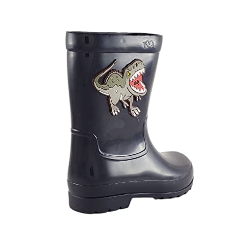 Bota Infantil Menino Galocha Kidy Jurassic World Confortável Cor:Azul;Tamanho:32;Gênero:Masculino