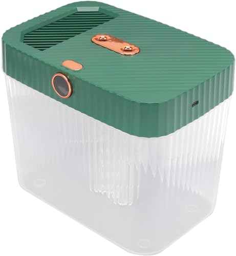 Humidificateur diffuseur vert foncé avec télécommande et arrêt automatique