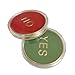 ZHUNIPINGAN Decision Maker Coin - Yes No Decision Coin, Lucky Coin, Flipping Challenge Coin - Premium Metal Collectible Divination Tool and Party Game -Decision Coin Customized for Pranks and Games
