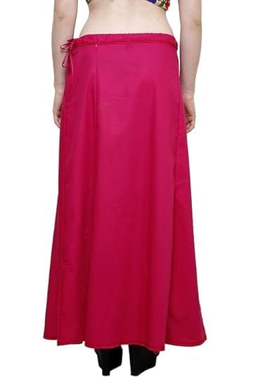 Image of Vlazom Women's Cotton Saree Petticoat - Pack of 5 Inskirts | Soft & Breathable Underskirts | Adjustable Drawstring Waist | Multicolor for Daily & Occasion Wear