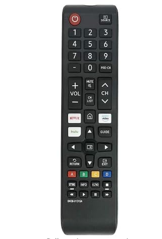 Universal Remote-Control for Samsung Smart-TV, Control Replacement fit for 4K UHD QLED HDTV LED TVs, with Hulu Netflix Prime-Video Buttons