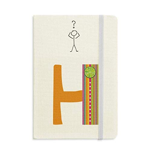 Carnet de questions H format A5 orange fruits pour ne plus manquer d'inspiration