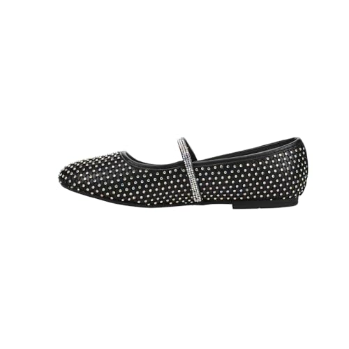 NINA Kids Girls Jessa Studded Rhinestone Ballet Flats Casual - Black3