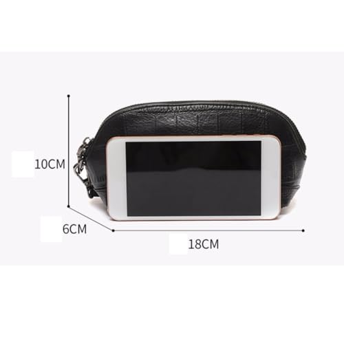 Women's Coin Purses Money Clips Genuine Leather Wallets Business Handbags Evening Bags (Gray)4