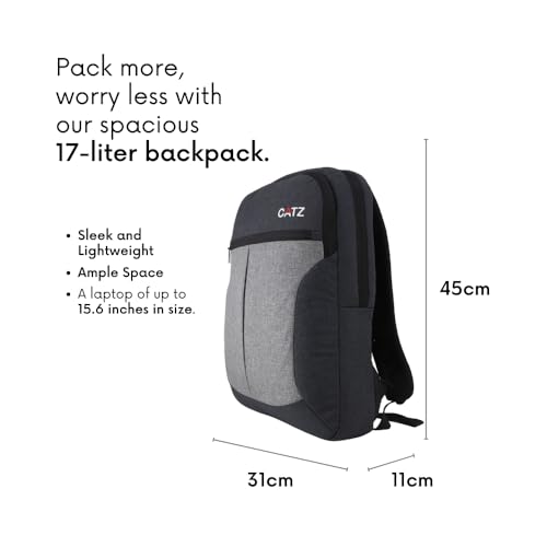 Image of CATZ 17 Litres inchMedley inch Trendy Two-Toned Backpack (Fits 15.6 inch Laptops, Multicolor)