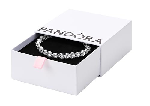 Pulsera PANDORA Timeless de plata de ley 925 y pedrería fina de 20cm