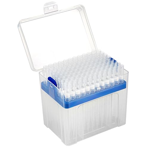 4E's USA 1250µL Pipette Tip - Universal Tips, RNase/DNase Free, Pyrogen Safe, Sterile White Low Retention Pipette Tip with Filter 96 Tips Racked