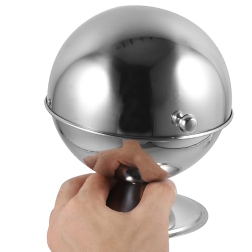 Recipiente redondo de acero inoxidable elegante para tu encimera de cocina 5