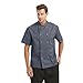 TopTie Unisex Short Sleeve Chef Coat Jacket, Dark Gray