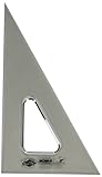 ALVIN SK360-6, 6' Smoke-Tint Triangle Ruler, Math Geometry Tool - 30/60 Degrees