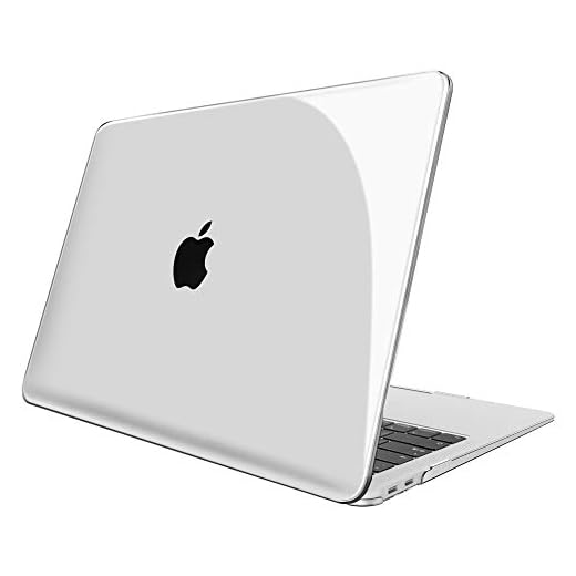 FINTIE Funda para MacBook Air 13" (2020/2019/2018) - Súper Delgada Carcasa Protectora de Plástico Duro para Modelo A2337(M1)/A2179/A1932, Transparente