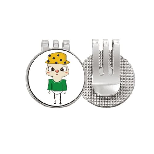 Marqueur de balle de golf avec clip magnétique drapeau du Brésil Pluu