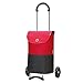 Andersen Carro de Compra Scala Acero con Rueda Ø 15 cm y 36 litros Bolsa Ebba Rojo