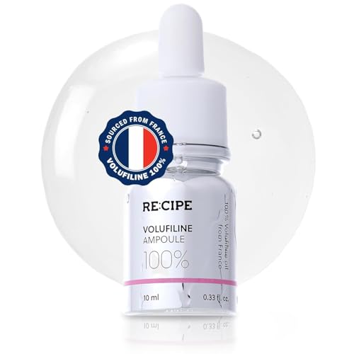 RECIPE Volufiline 100% Ampoule - From France, Sederma - Pure Volufiline Serum - DIY Skin Care Booster for Face & Body – Hydrating & Age-Defying Formula for Elevated Resilience (0.33 fl oz)