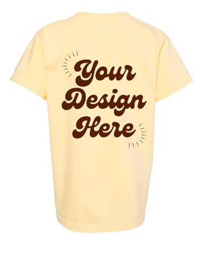 INK STITCH Unisex Youth Kids 9018 Comfort Colors Garment Dyed Custom Printing Tees2