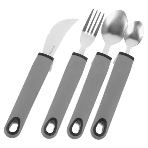 Anneome 1セットの高齢者食器ポータブル適応器具 者用器具食器の高齢者向け調理器具
