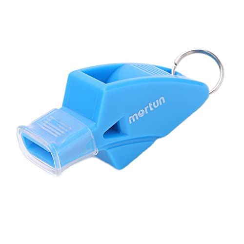 Silbato plástico azul claro para árbitros y deportes miniatura 4