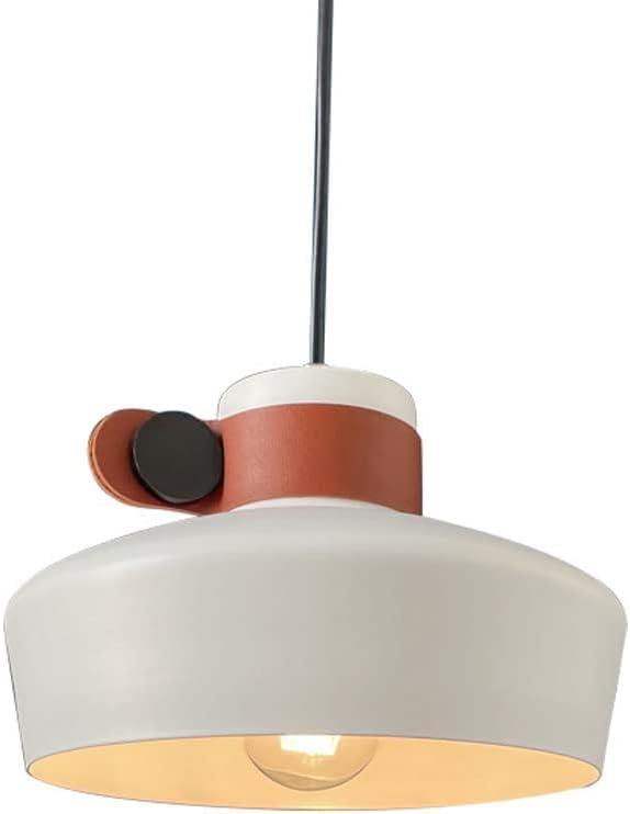 Lustre moderne à LED à tête unique avec abat-jour en fer suspendu