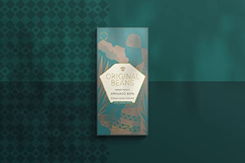 Original Beans - Arhuaco Businchari 82% Schokolade - 70 g Tafel / CH-BIO-006 - Spitzen von süßen Gewürzen, Lakritz und… – Bild 6