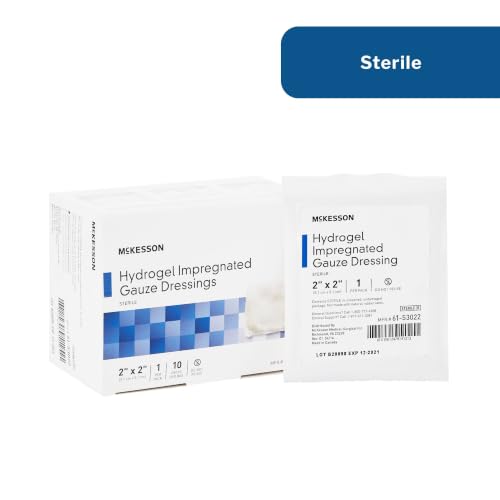 McKesson Hydrogel Impregnated Gauze Dressing, Sterile, 2 x 2 in, 10 ct miniatura 5