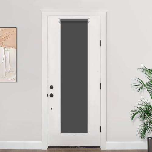 La mejor comparación de Persianas para Puertas los 5 mejores. 42 LazBlinds - Persianas enrollables 100 % opacas sin cable, con aislamiento térmico para puerta delantera y luz lateral del patio, 14 pulgadas de ancho x 70 pulgadas de largo,...