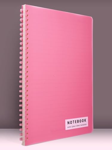 Image of DOODLE B5 Ruled Spiral Notebook | 160 Pages, 80 GSM | Soft Wiro Binding for Smooth Writing | Ideal for School, College & Office | Pink