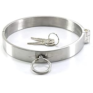 WFJNB Metalen Kraag/Choker/Nekmanchet Met O-Ring Beperkingen Speelgoed Bondage Roestvrijstalen Ketting, Erotische…