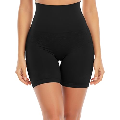 Image of Shoppy Villa High Waist Tummy Control Shapewear Shorts for Women, Seamless Body Shaper Butt Lifter Thigh Slimmer Compression Shorts, Breathable Sculpting Underwear Shapewear for Dresses