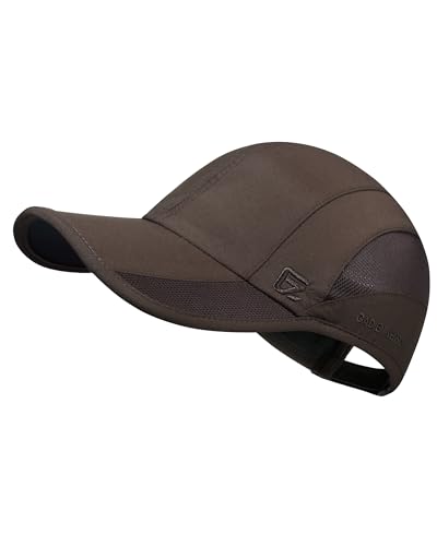 GADIEMKENSD Cooling Running Hat Quick Dry Summer Baseball Cap UPF50+ Sports Sun Caps Breathable Mesh Trucker Dad Hats Unstructured for Golf Tennis Hiking Gym Camp Coffee S/M 6 7/8-7 1/4