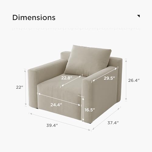 Sillón Moderno Plegable Apricot miniatura 2
