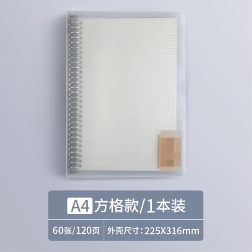 Carnet de notes A4 détachable carreaux vierges bloc notes quadrillé