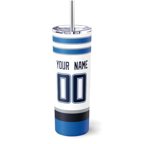 Image of ANTKING Winnipeg Tumbler 20oz Travel Mug Custom Name Number Gifts | Stainless Steel Insulated Coffee Cup for Men Women