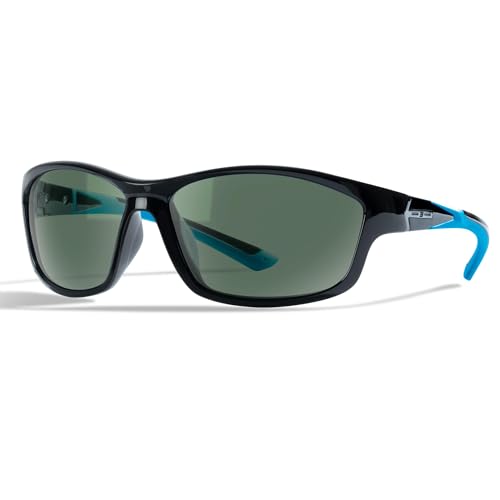 Image of BNUS Polarized Corning Glass Lens Sunglasses for Men Fishing & Driving | Durable scratch-resistant lenses, matte no-paint frame, wrap-around, great for running, cycling & all-day wear