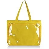 [テイネイ工房] 痛バッグ トートバッグ レディース メンズ 男性 2way 見せバッグ 小さめ 痛バ シンプル 缶バッチ y005 (黄色)