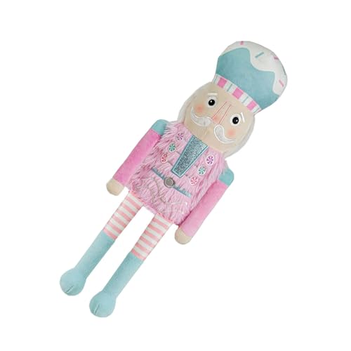 ZYHARUKO Weihnachtliche Süßigkeiten-Nussknacker-Plüschpuppe, lange Beine, gefüllte Soldat-Figur, Urlaubskissen für Zuhause, Verzierung, Dekoration, Soldat, Stoffpuppe ZYHARUKO Weihnachtliche Süßigkeiten-Nussknacker-Plüschpuppe, lange Beine, gefüllte Soldat-Figur, Urlaubskissen für Zuhause, Verzierung, Dekoration, Soldat, Stoffpuppe