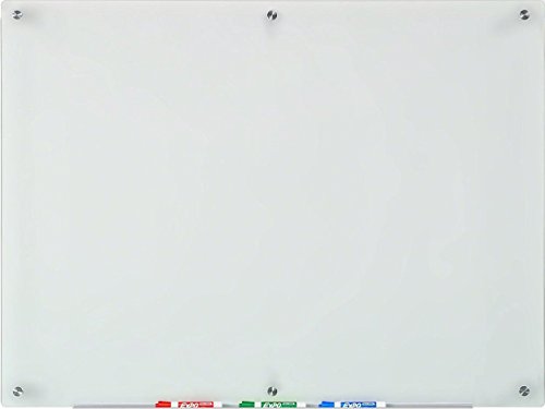 Audio-Visual Direct Frosted Glass Dry-Erase Board Set - 35 1/2 x 47 1/4 Inches - (Non-Magnetic)