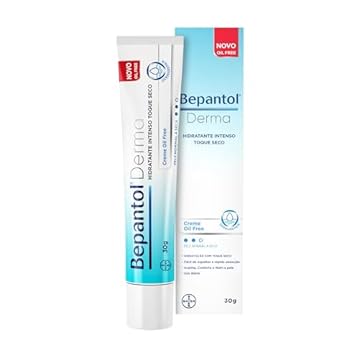 Bepantol Derma Toque Seco, Hidratante Corporal e Facial, para Pele Normal e Pele Seca, Oil Free, 30g