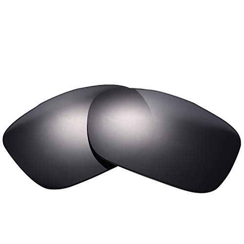 NicelyFit Polarized Replacement Lenses for Oakley Two Face Sunglasses Glass Frame (Black)