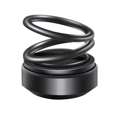 UQAHGRCHR Difusor Fragancia Estilo Coches para Peugeot 3008 III 2023 2024, Purificador Aire Giratorio Alimentado por Energía Solar, Mini Fragancia Portátil,Black