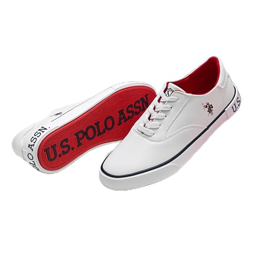 Image of U.S. Polo ASSN. Parker 2.0 White Sneakers Shoes with Premium Upper