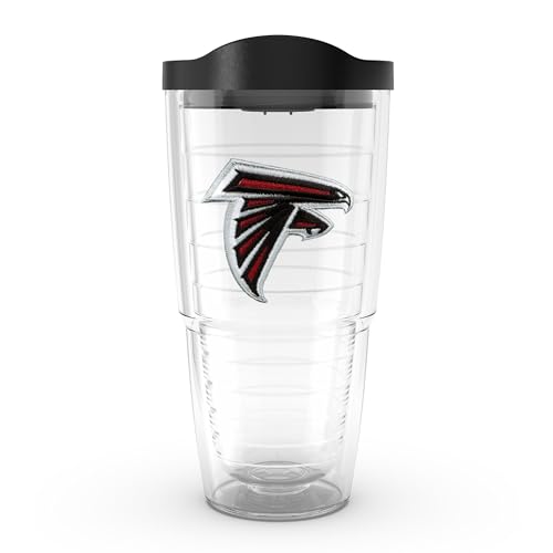 Image of Tervis Made in USA Double Walled NFL Atlanta Falcons Insulated Tumbler Cup Keeps Drinks Cold & Hot, 24oz, Primary Logo