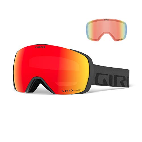 Giro Contact Asian Fit Adult Snow Goggle - Grey Wordmark Strap with Vivid Ember/Vivid Infrared Lenses Giro Contact Asian Fit Adult Snow Goggle - Grey Wordmark Strap with Vivid Ember/Vivid Infrared Lenses