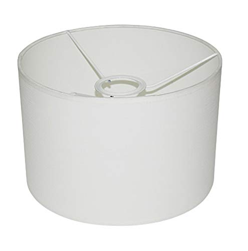 Paralume 230x150 mm diametro x altezza | Rullo | Imitazione cotone bianco | Per il portalampada E27 (grande) | Paralume 23 x 15 cm Cover