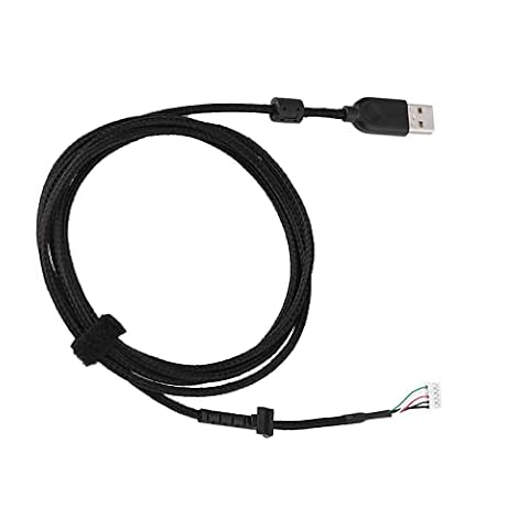 TIKATARER Zamienny Kabel Myszy USB, Trwały Nylonowy Kabel Myszy, USB Typu Plug and Play o Długości 2,19 Jarda, Idealny do