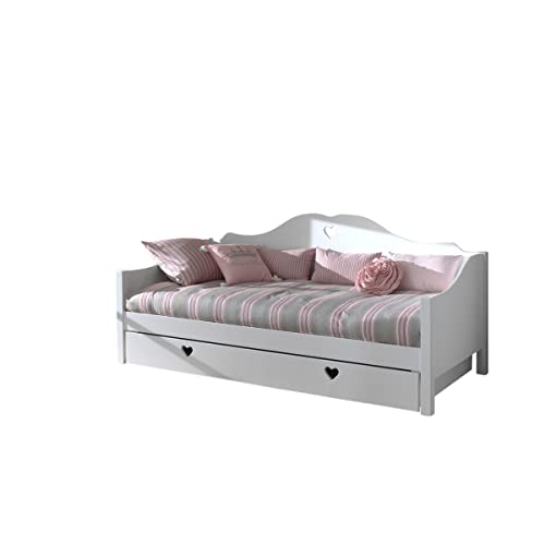 VIPACK AMCO41 Kojenbett mit Bettschublade, 90 x 200 cm, weiß – Miniatur