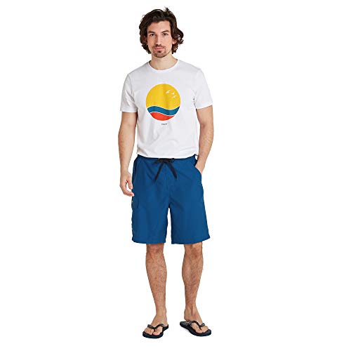 TOG24 Payne Boardshorts Made from Recycled Material with Drawcord Detail and Supersoft Inner Mesh Briefs - Elasticated Waist, Surfing Board Shorts, Classic Streamlined Fit, Casual Swimming Trunks