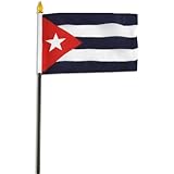 US Flag Store Cuba Flag, 4 by 6-Inch